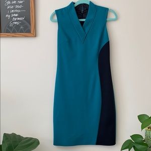 Teal Tahari dress